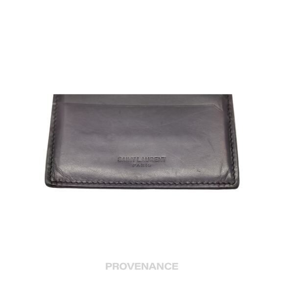 🔴 SLP Card Holder Wallet - Black Calfskin Leather - Picture 5 of 7